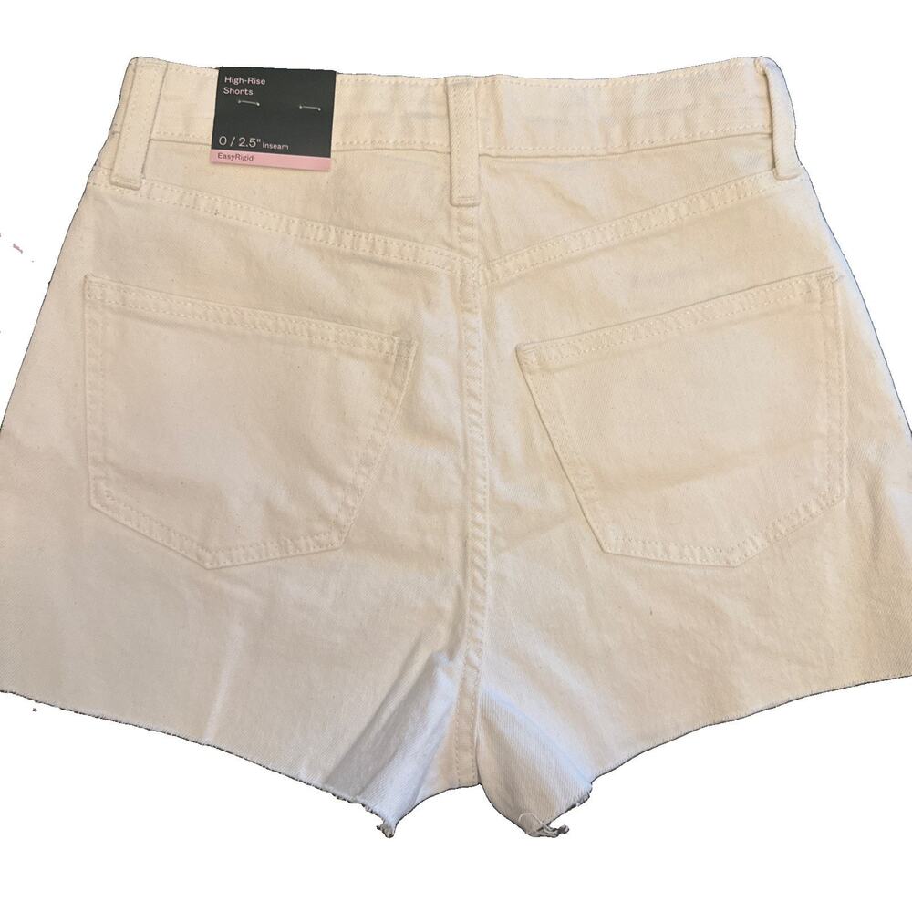 Wild Fable Womens Stretch Denim Super High Rise 2.5" Inseam Shorts NWT Size 0